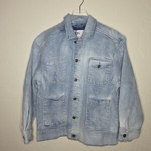 LNDN Light Blue Denim Jacket Size Xs‎ Oversized Nwt